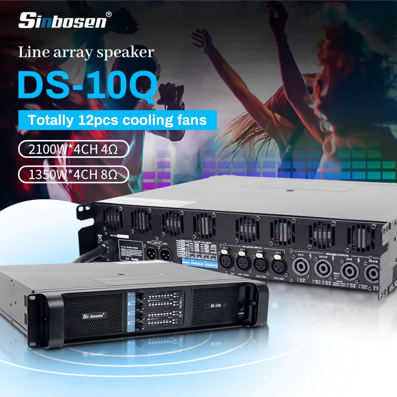 10000Q 1350 واط فئة TD كلاسيكي مكبر للصوت قوي جودة عالية سوبر الصوت المكثفات الكبيرة 4 قناة خط صفيف نظام مكبر للصوت