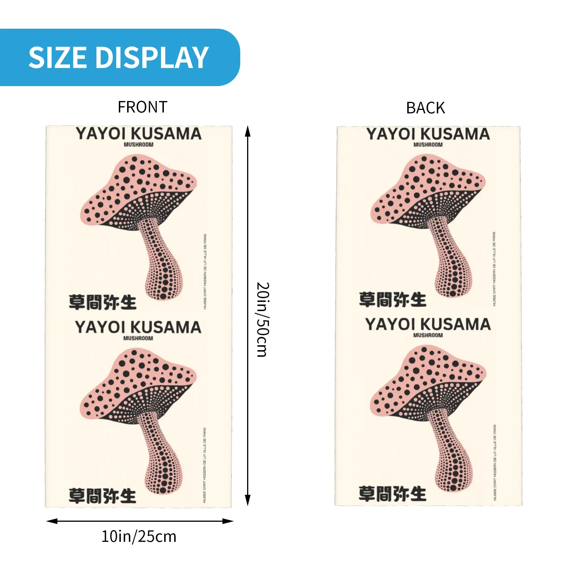 Yayoi Kusama Abstract Pumpkin Bandana Neck Warmer Women Men Winter Hiking Ski Scarf Gaiter  Face Cover