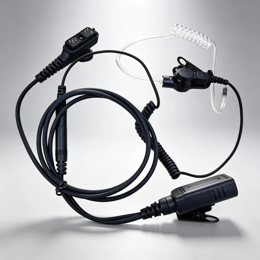 EAN23 split transparent tube earphones suitable for Hytera PD700G PD700S PD780G PD780 PD980 PD700 PT580H walkie talkie