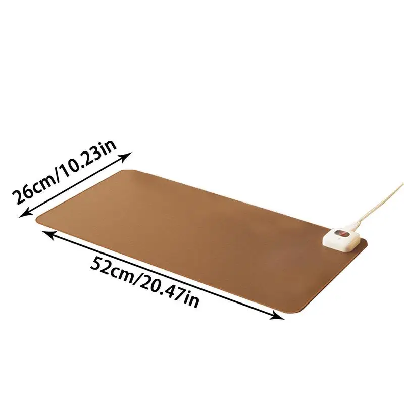 Electric Heat Mouse Pad Table Mat Display Temperature Heating Mouse Pad Keep Winter Warm Hand For Office Computer Desk Keyboard