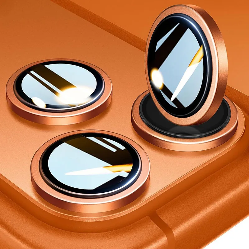 Verre trempé en alliage d'aluminium pour Apple iPhone 17 Pro Max, Film d'objectif, Protection d'objectif d'appareil photo pour iPhone 17 Pro