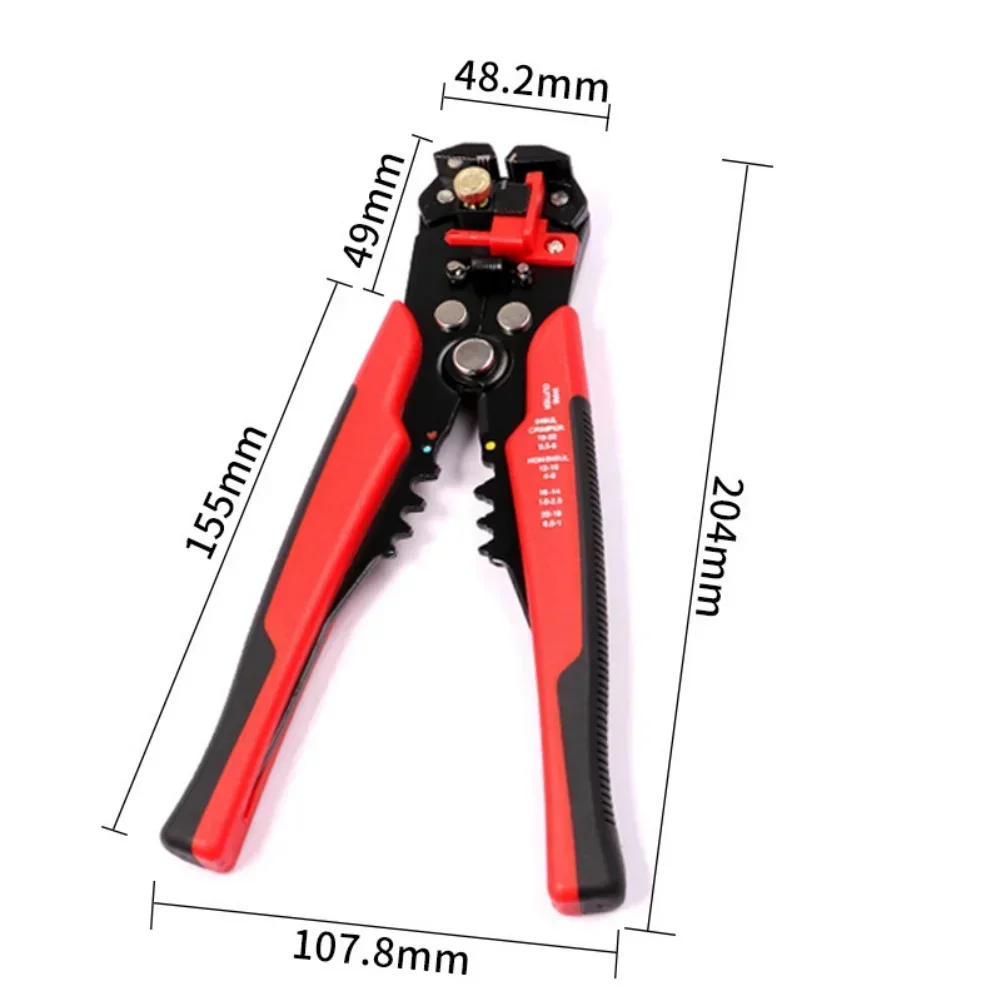 Professional Wire Stripping Crimper Cable Cutter Multifunctional Terminal Strip Plier High Precision Adjustable Auto Hand Tool