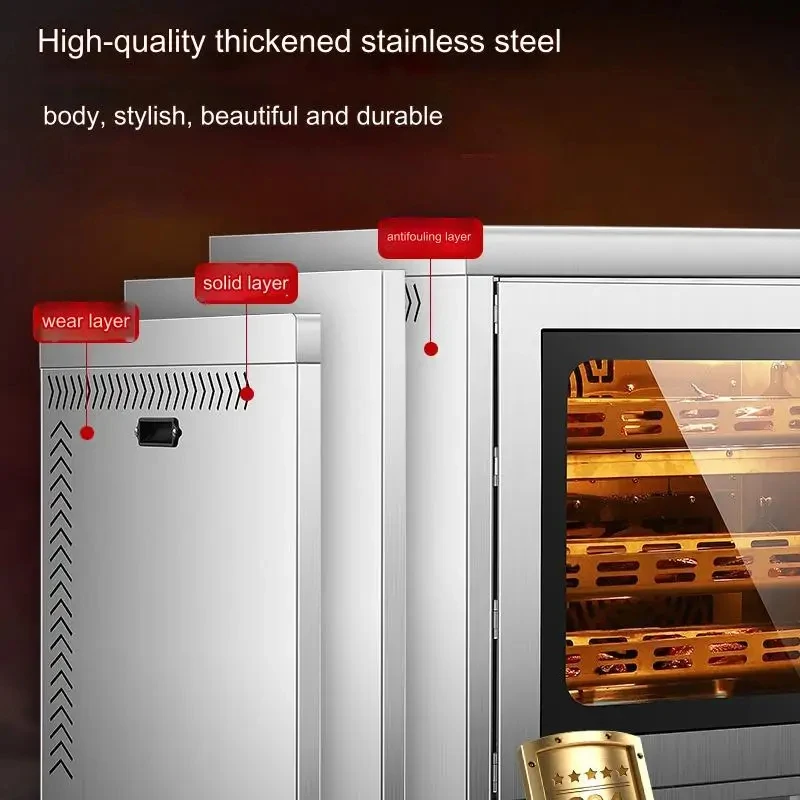 Efficient small fully automatic heating Chicken Rserie Grill rotary