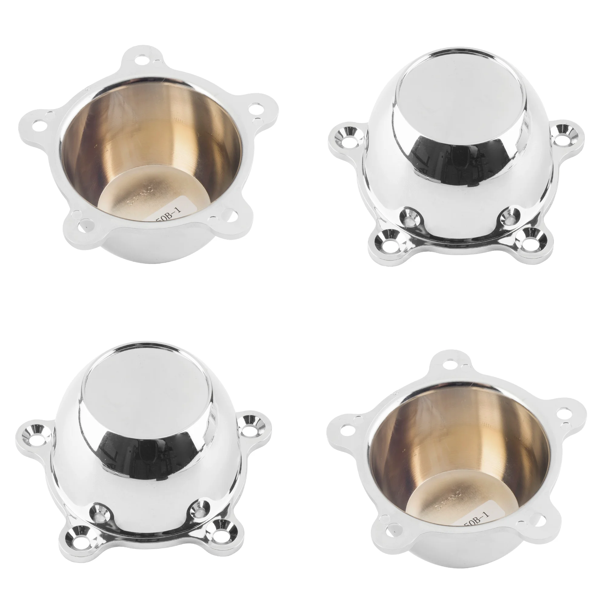 RhinoTuning 1/4PCS OD 97.6mm/3.84" Car Wheels Rim Hub Cap For 5 DOG EAR 1.96" SPACING WHEEL RIM CENTER CAPS C-5150-1 Accessories