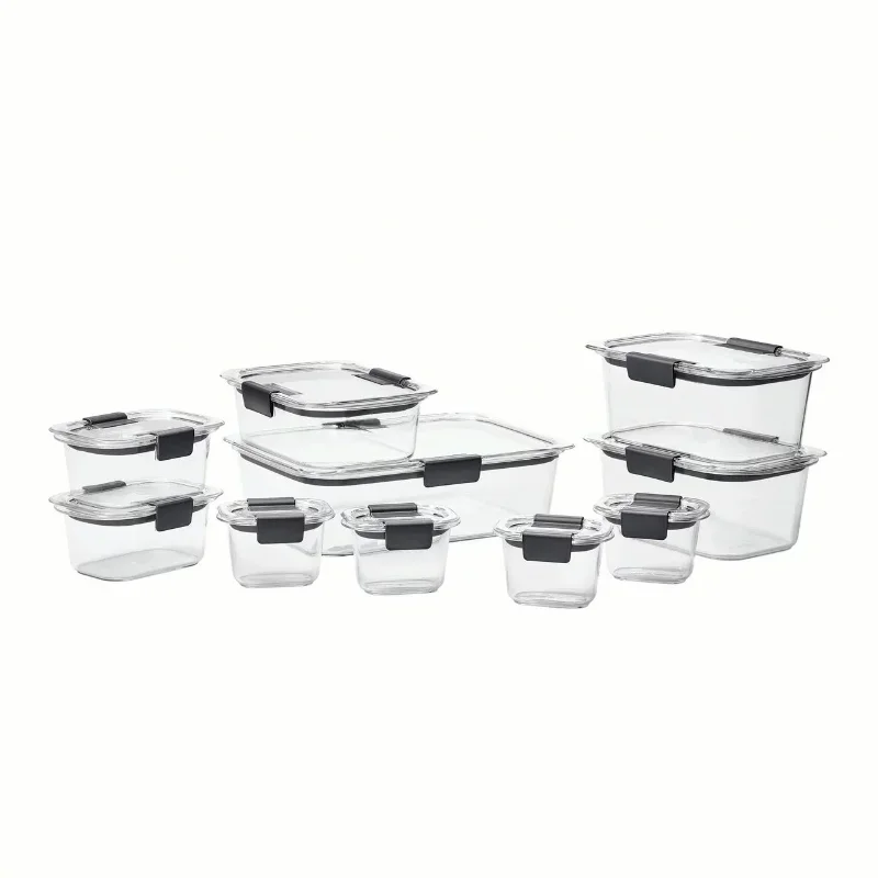 

Rubbermaid Brilliance Food Storage Container, 20 Piece Variety Set, Clear Tritan Plasticstorage boxes storage box