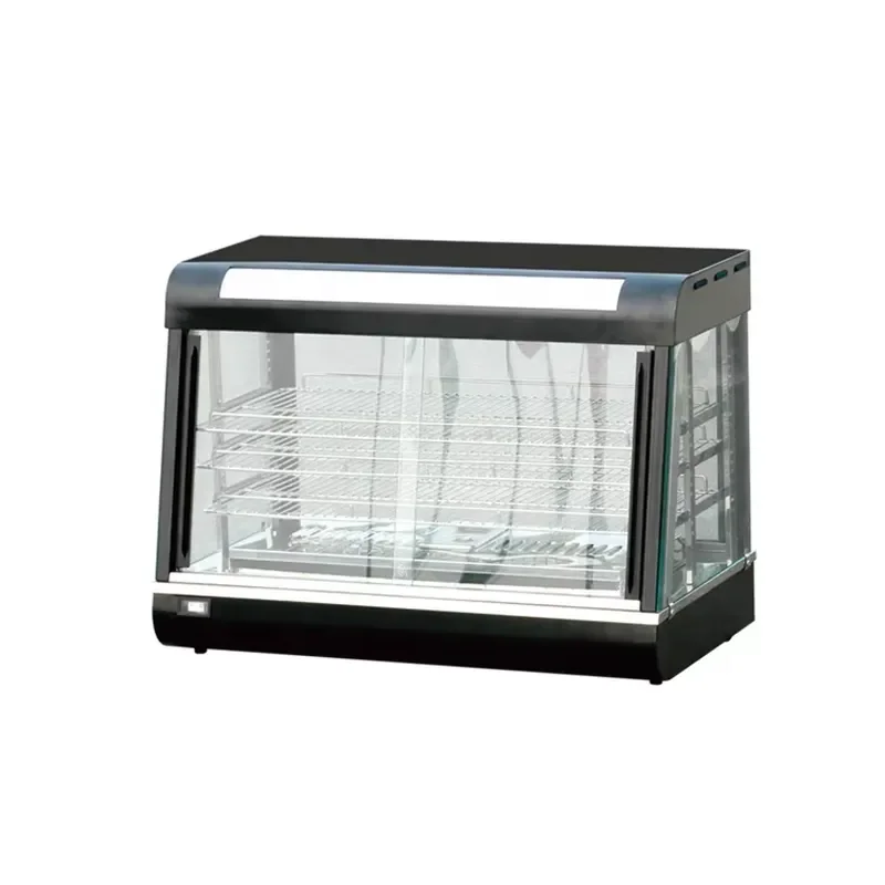 Commercial Electric Food Warmer Glass Display Case for Restaurant Kitchen Hot Holding Cabinet Buffet Snack Showcase Heater