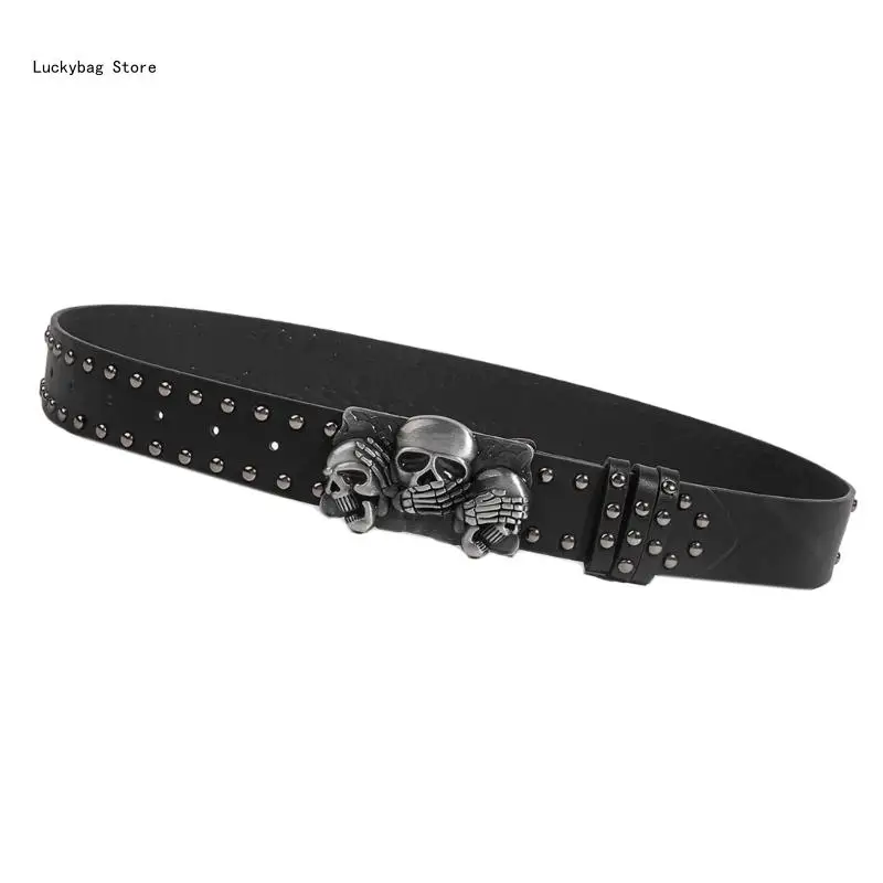 Trendy heupriem punkketting moderne riem met studs voor kledingpodium