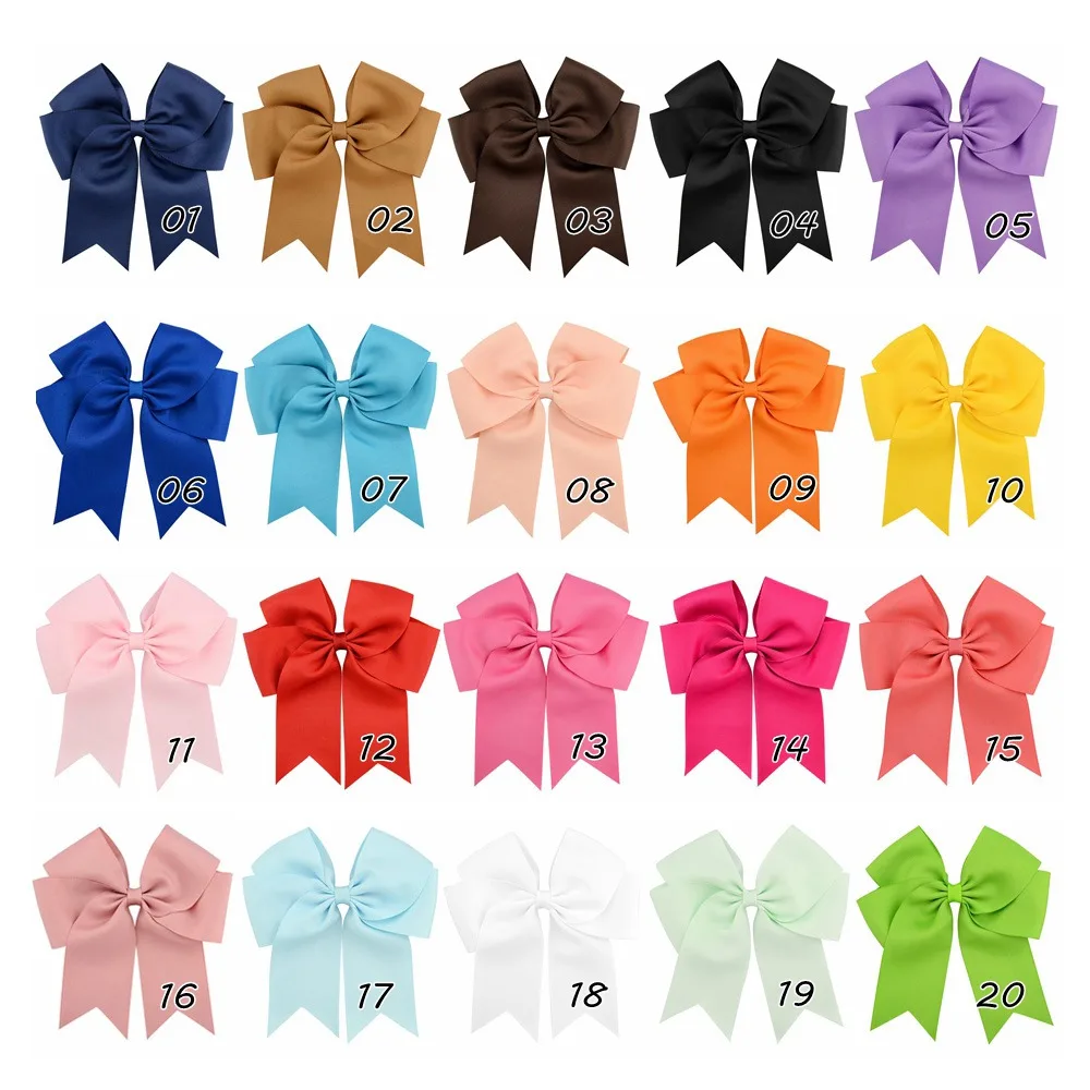 1 Piece 6 Inches Colorful Elegant Hair Bows With Clip Kids Girls Grosgrain Ribbon Hair Clip Hairgrips Headwear Hair Accessories