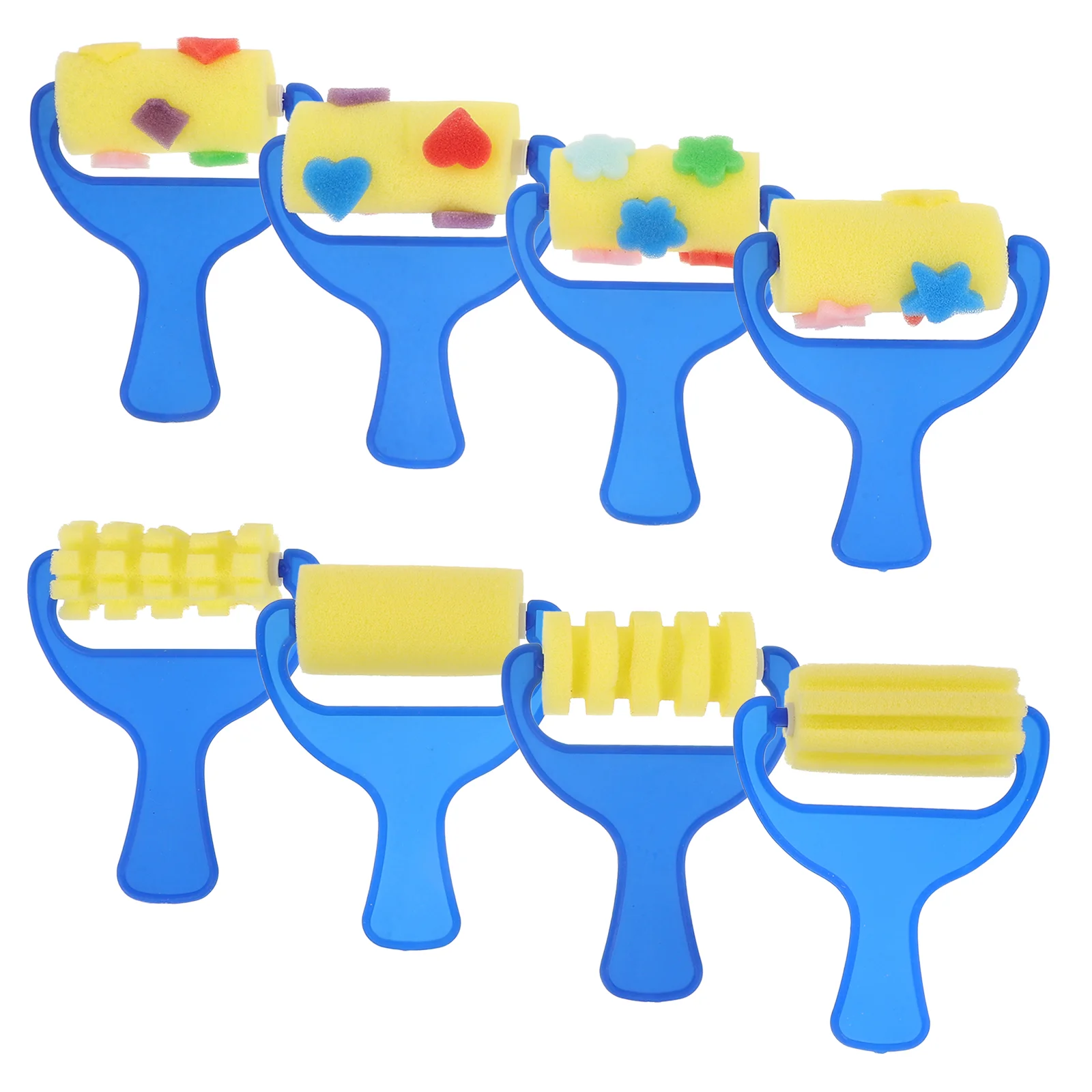 2 Set Tool Child Bulk Toys for Kids Paint Cups Preschhol Rollers Sponge Drawing