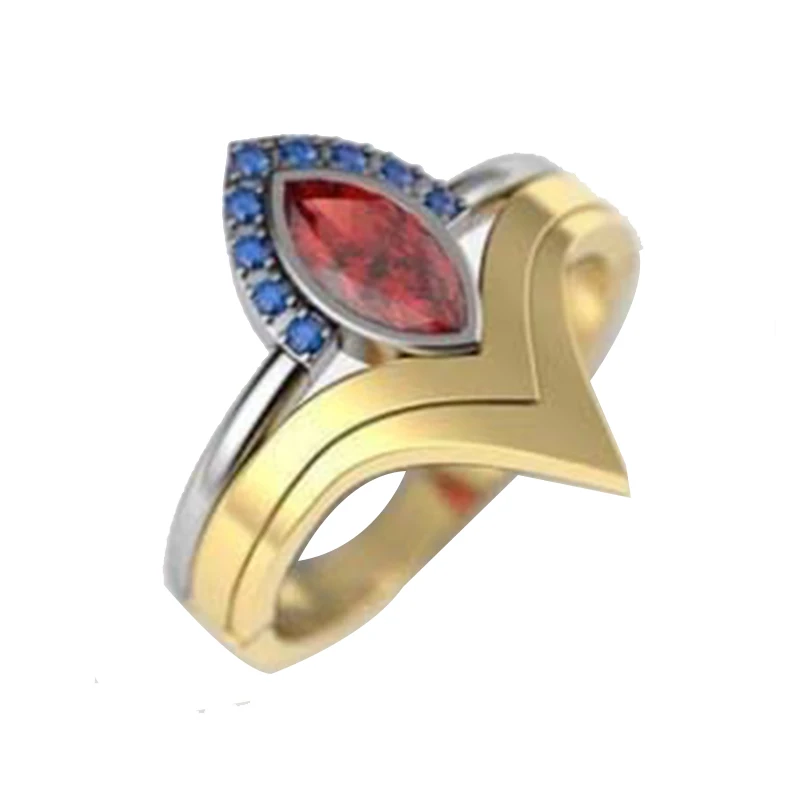 New Creative Punk Style Horse Eye Gemstone Ring For Men And Women Fashion Trend Zircon Finger Ring Female And Male