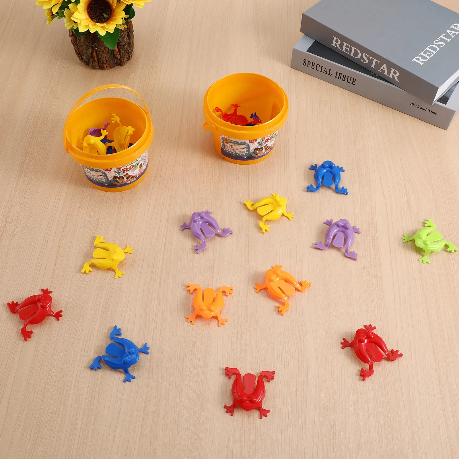 

Набор из 24 прыгающих лягушек для игры в прыганки, забавные призы для вечеринок, развивающая карнавальная игра для детей, прыгающие лягушки