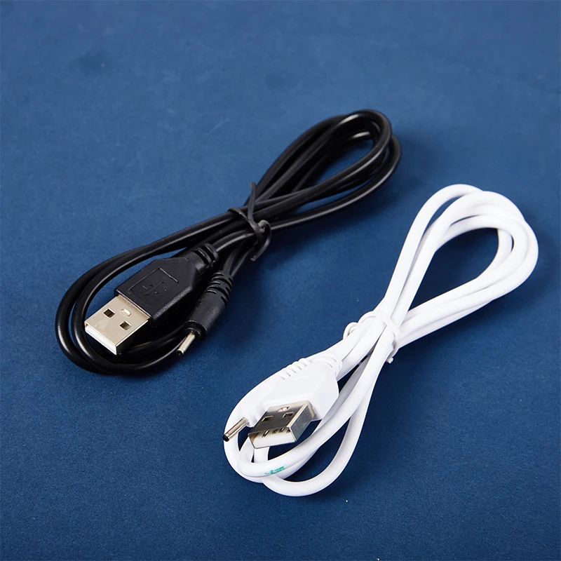 1Pc Outer Diameter 2mm Round Head USB Charger Cable Small Pin USB Charger Lead Cord USB Cable 1 Meter