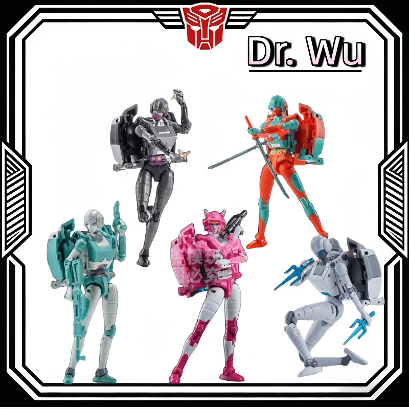 In Stock Dr Wu Transformable Robot Elita Arcee Mini Scale Nightingale Female Car Robot Action Figures Collectible Toys