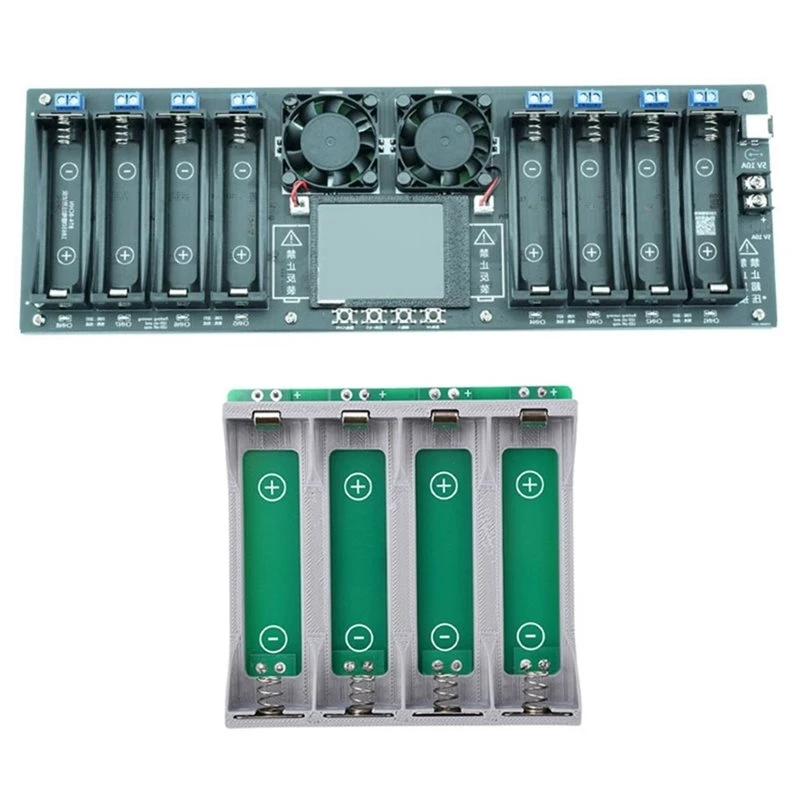 N91R-Battery Capacity Tester 8 Channel 18650 Battery Internal Resistance Tester+ 21700 Holder