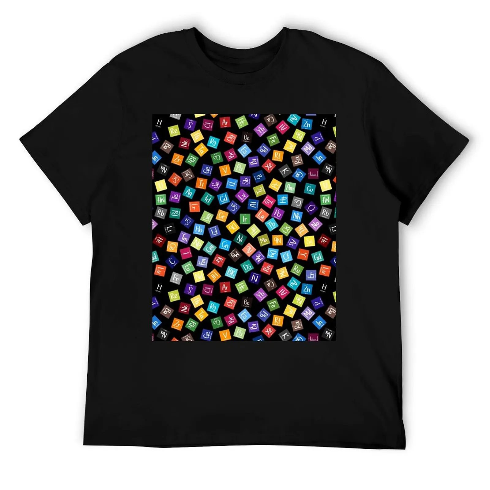 

Rainbow Periodic Table Pattern T-Shirt man t shirt heavy cotton essential t shirt man t shirt summer T-Shirt