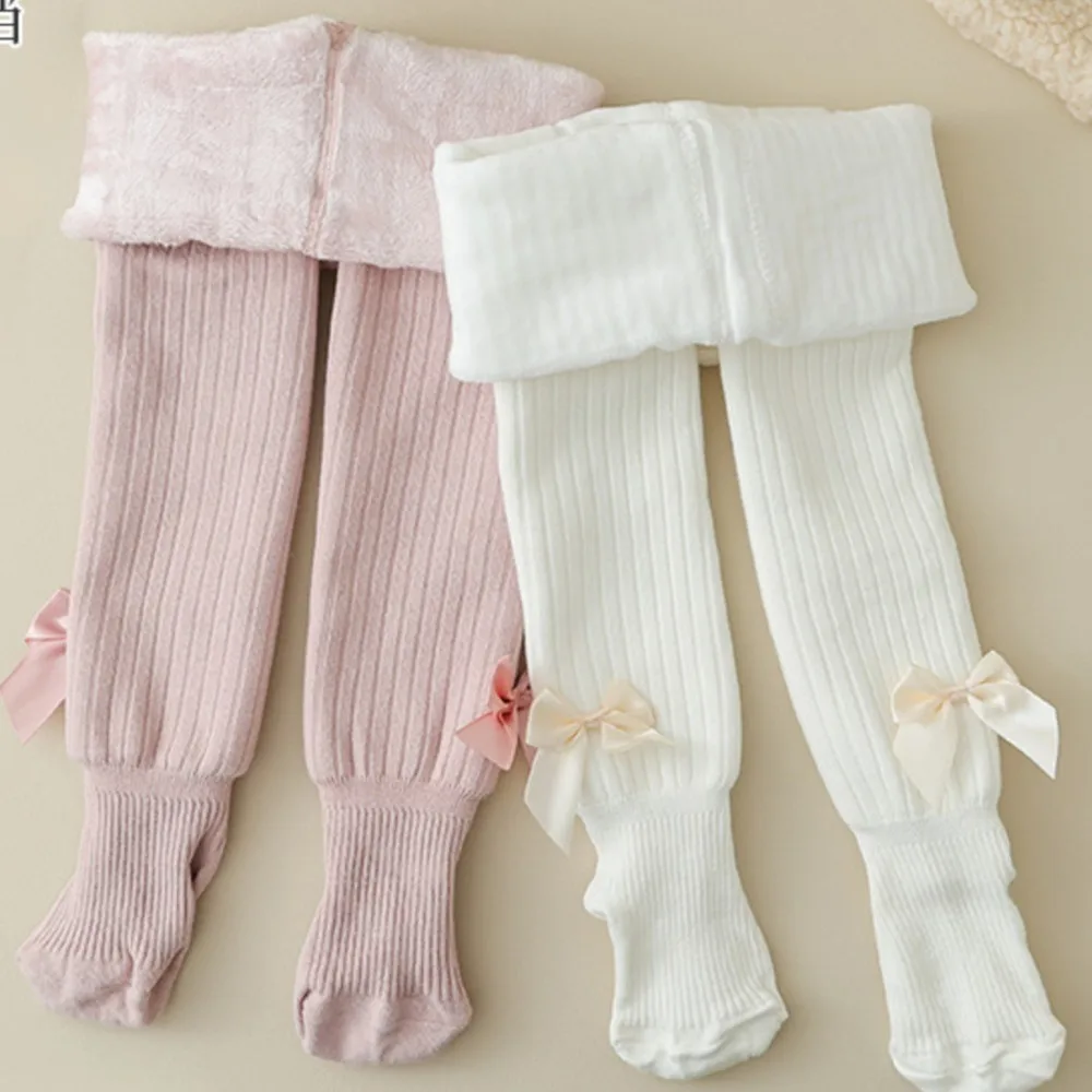 

Girls' fleece and thickened pantyhose for baby stocking winter warm leggings toddler large PP pantyhose for infants babies tight