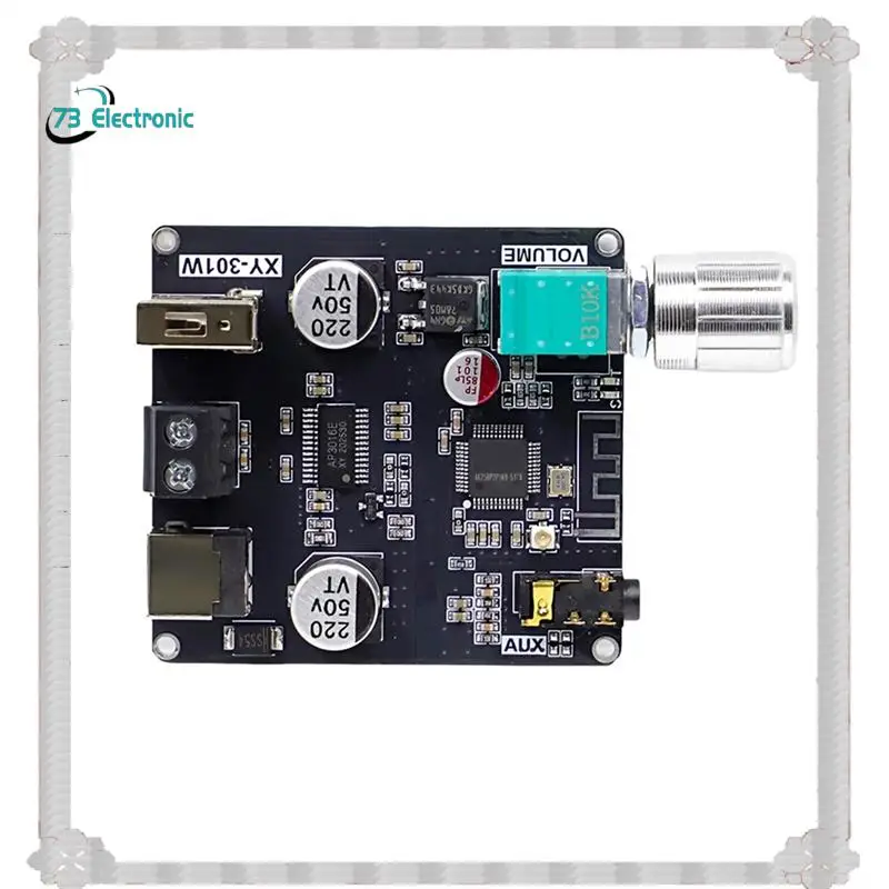 

24-часовая доставка XY-301W одноканальный 30 Вт Bluetooth цифровой аудиоусилитель модуль DC 9-24 В TWS поддержка плата усилителя