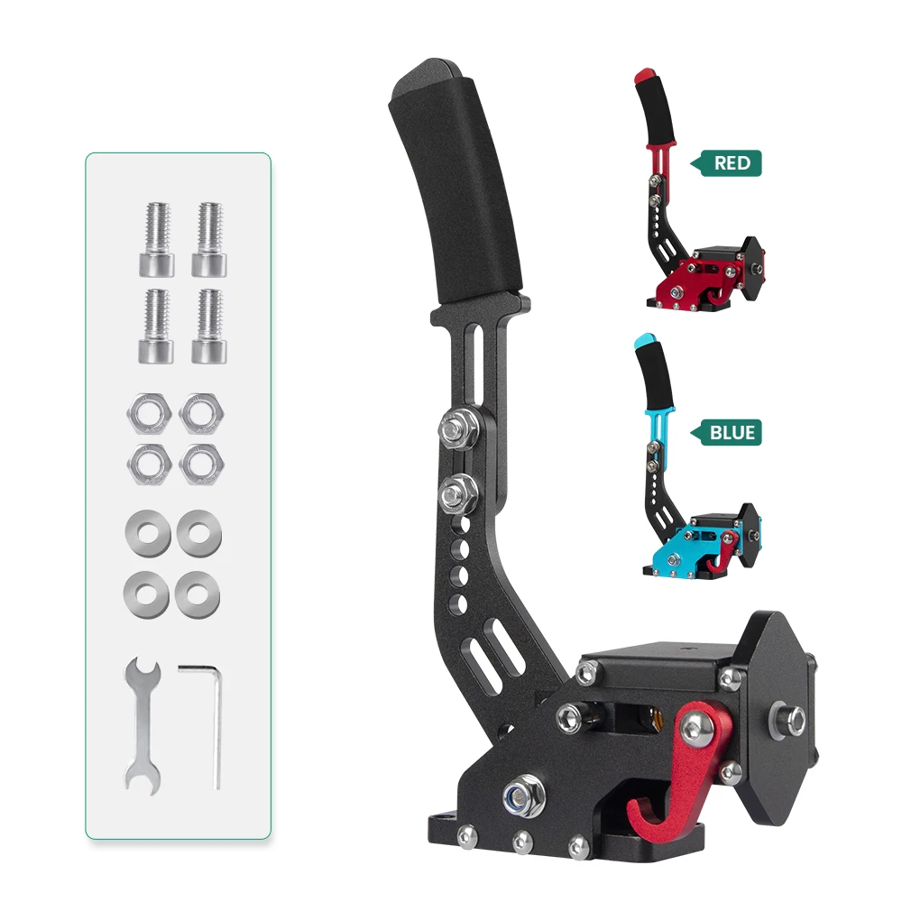 

SIMSONN Wholesale 16 Bit PC USB Handbrake for Racing Simulator Games Red Color Hall Sensor Handbrake Joysticks and Controls