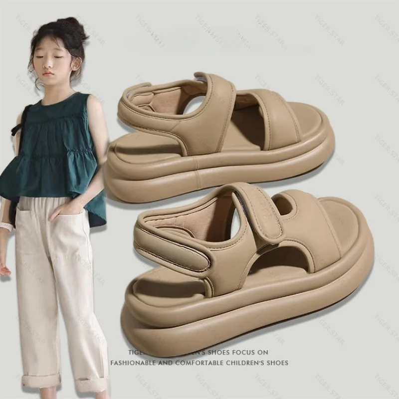 

Летние детские сандалии, однотонные сандалии для маленьких мальчиков, сандалии с мягкой подошвой, противоскользящие сандалии для мальчиков и девочек, детская обувь для малышей, пляжная обувь для детей 7-15 лет