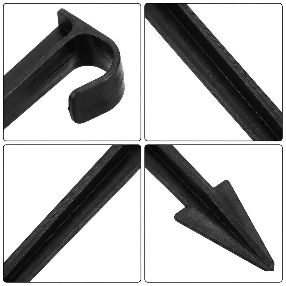 80pcs 1/2 Inch Drip Irrigation Hose Anchors for For garden Soaker Tubing Securing Stakes Plastic Pegs for Landscaping Use