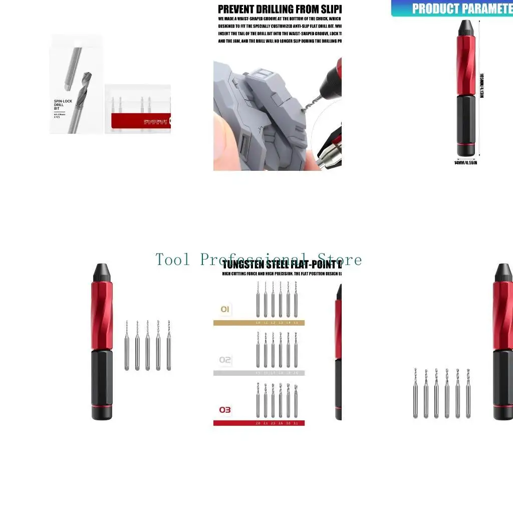 

57QF Double Bearing Rotating Hand Drill Twist Drill For Miniature Work With Comfortable Curved Handle Design