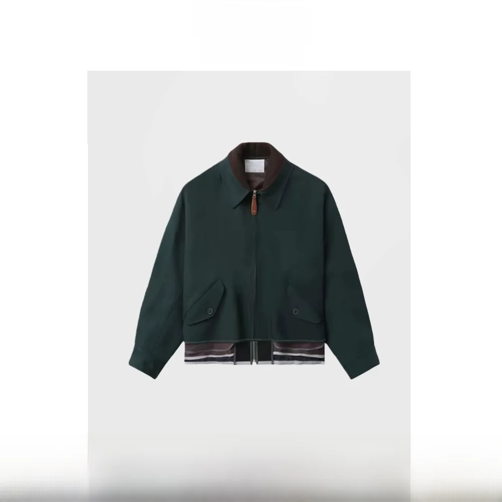 

Kolor Arata Kurosawa Woolen Jaet Layered Patchwork Lapel Coat Oversize Men's Faion Autumn Busin Casual Long Sve