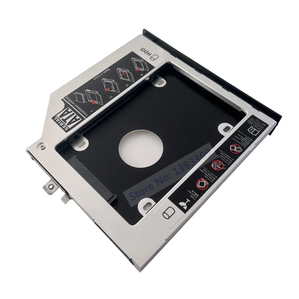 With Bezel Front Panel Hook SATA 2nd 2.5 SATA Hard Drive SSD HDD Optical bay Caddy Bracket Tray Frame for HP ZBook 15 17 G1 G2