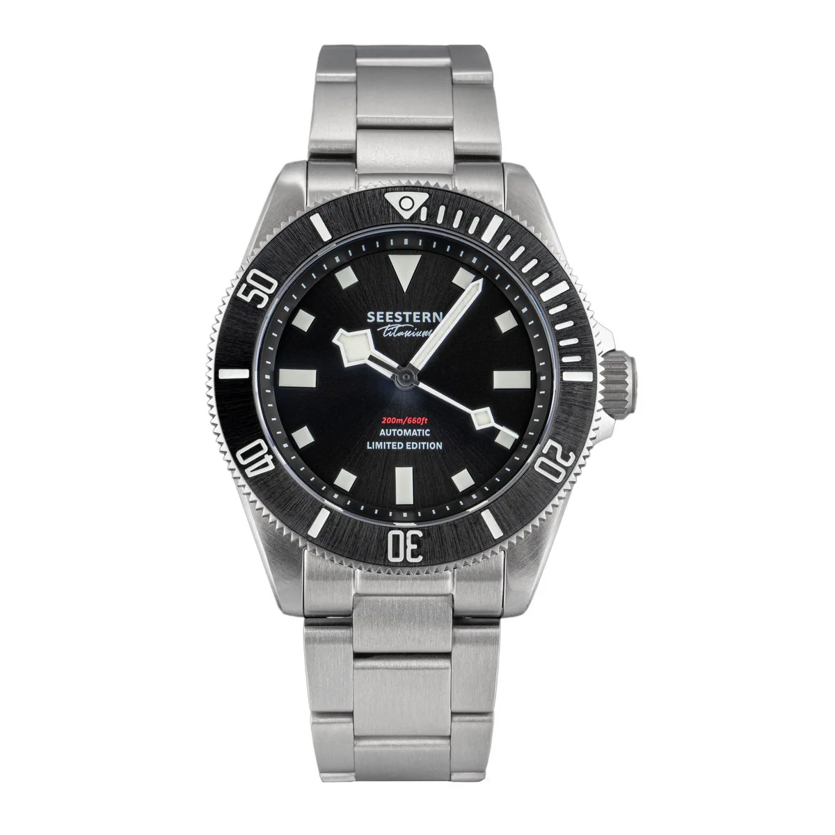 SEESTERN Titanium Diver Watch for Men Automatic Mechanical