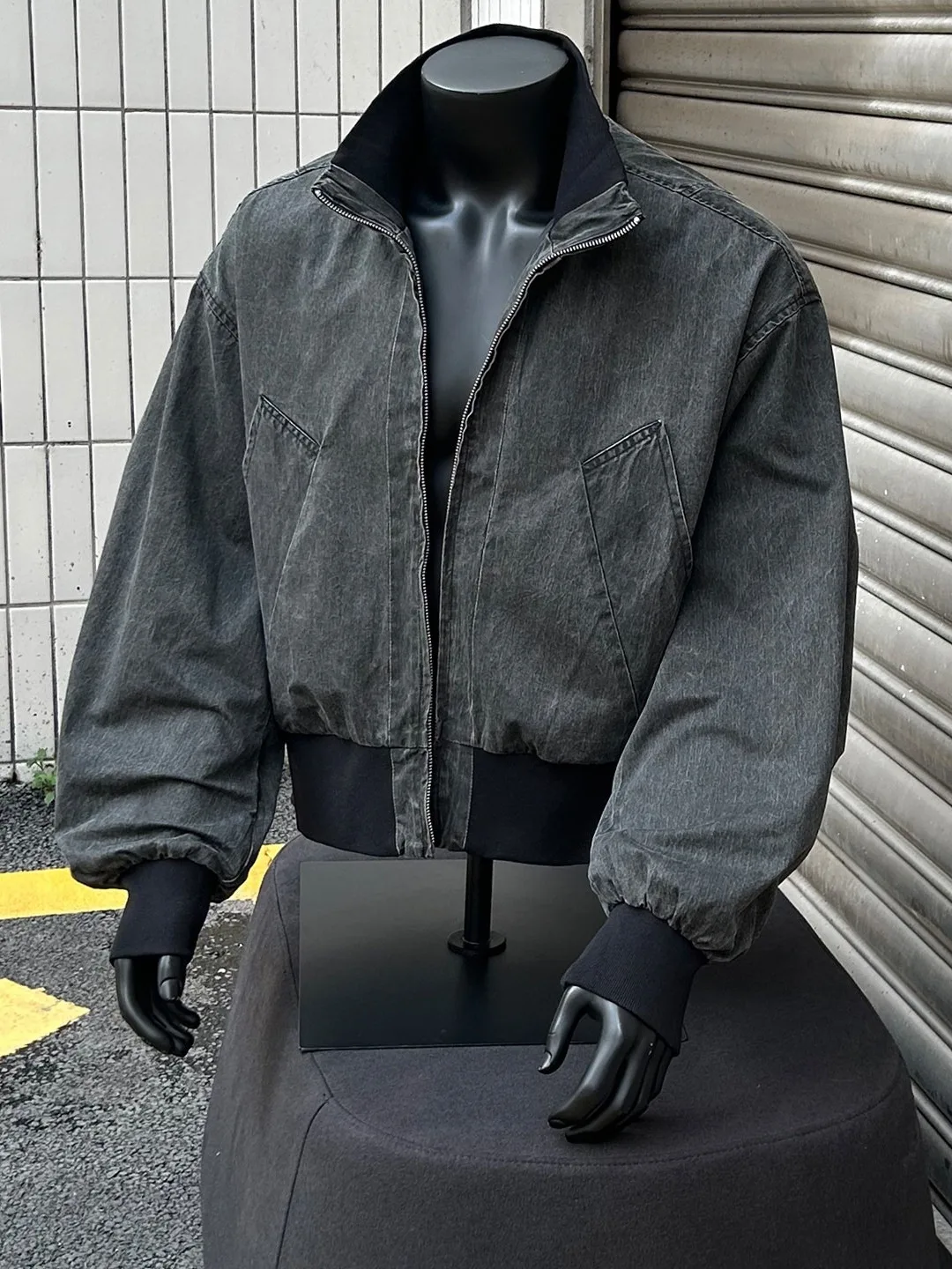 

American Retro Vibe ort Flight Jaet Men's Spring Autumn New Waed Loose Workwear Baseball Coat Trendy Zipper Closure