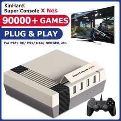 Mini consola Retro con 90000 juegos incorporados, reproductor de videojuegos portátil, 50 emuladores para PSP/PS1/SNES/NES/N64