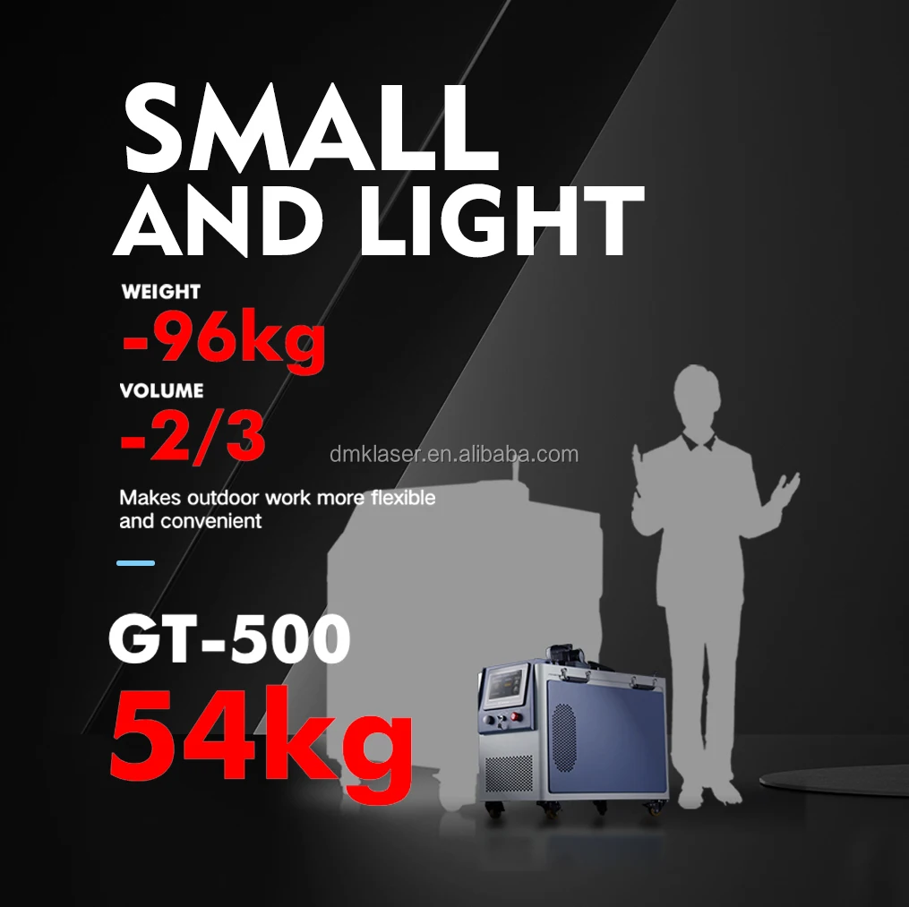 منظف ليزر الألياف المبرد بالهواء GT-500W - مزيل الصدأ والطلاء النبضي للأجزاء المعدنية والآلات #5