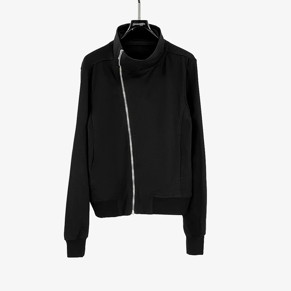 Moletons Masculinos com Capuz, Sweatshirts de Algodão, Roupas Góticas com Zíper para Mulheres, Jaqueta Preta Oversized de Outono, Moda de Rua