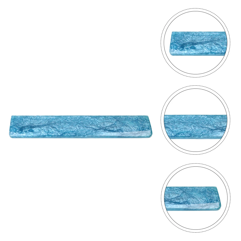 

Blue Epoxy Resin Wrist Cushion for Keyboard Hand Rest Ergonomic Support Pad Soft Smooth Anti Fatigue Wrist Rest Keyboard Pad