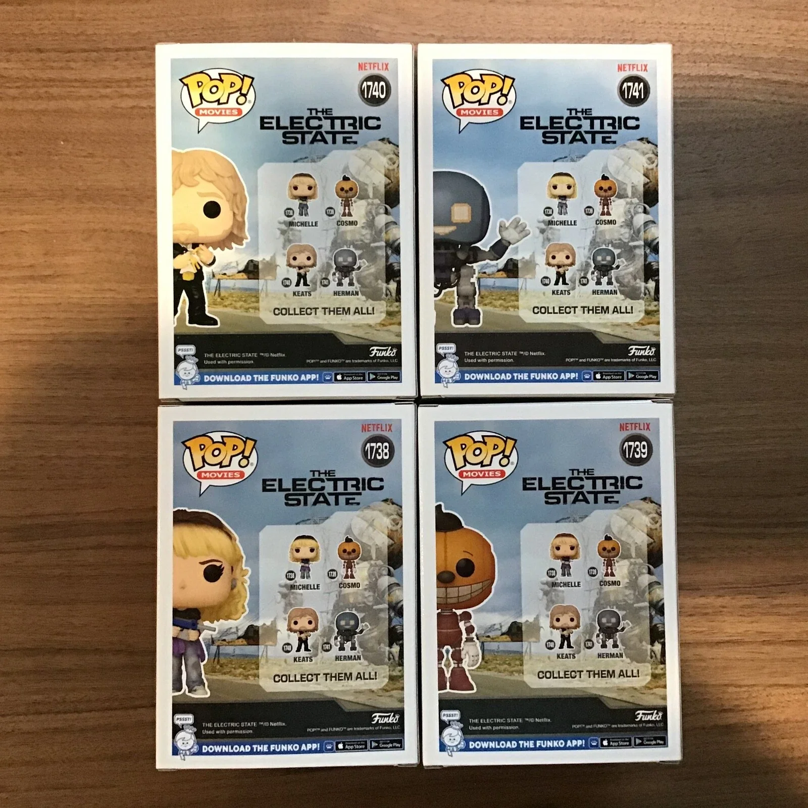 شخصيات الدولة الكهربائية ميشيل، كوزمو، كيتس، هيرمان فانكو بوب الشكل الرسمي طبعة محدودة لعبة قابلة للجمع هدية لمحبي