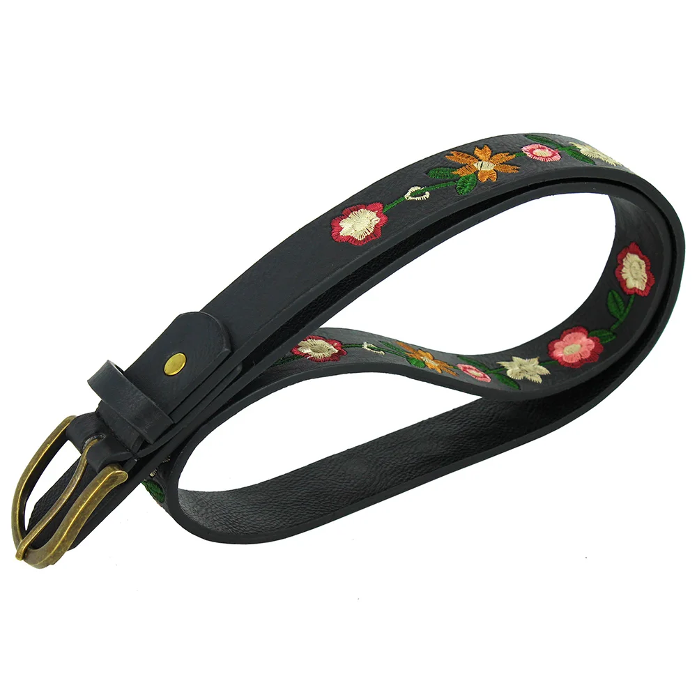 New Embroidered Flowers Decoration Ladies Belt Retro Belt Fashion Women's Classical Chinese Style Skirt 허리띠 cinturón para mujer