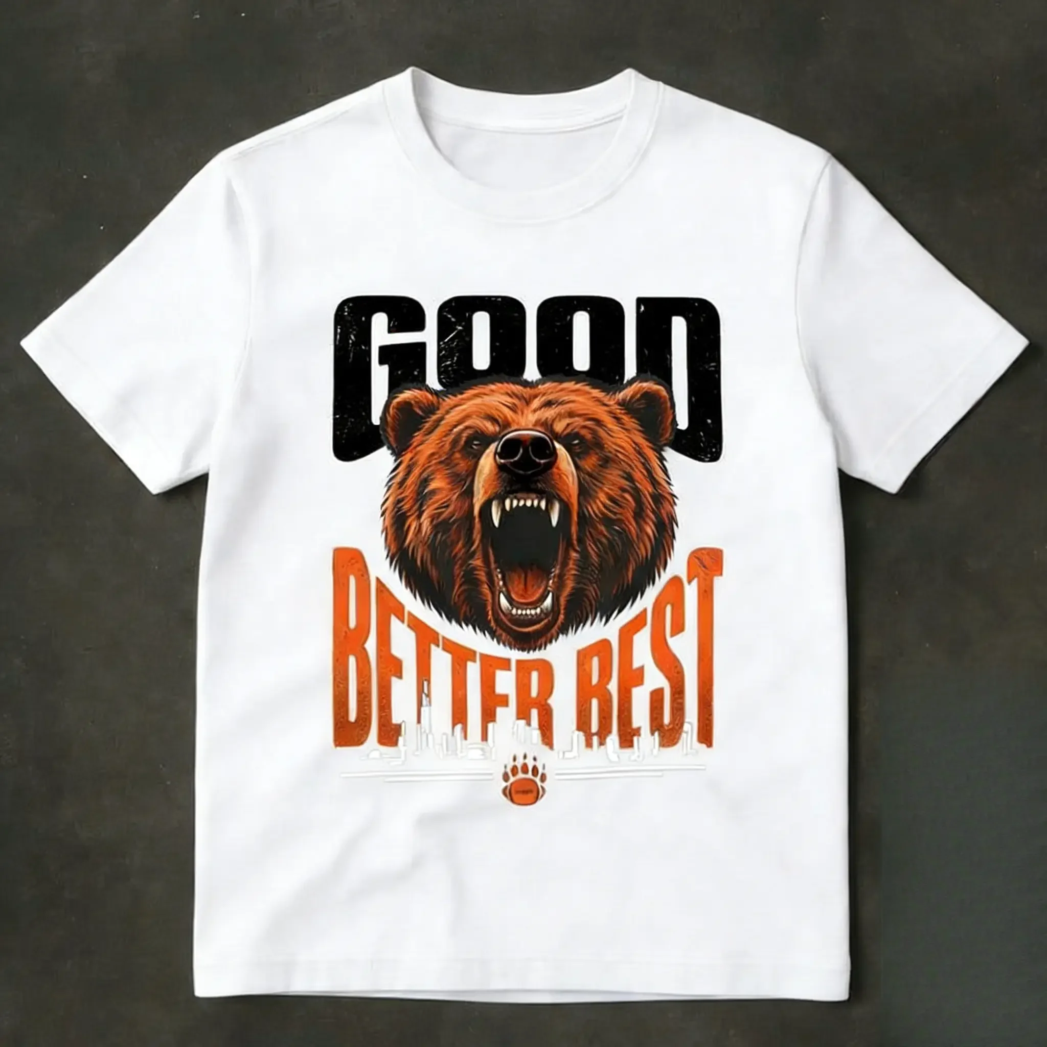 Graphic Tee Good Better Best Shirt, Football Fans Vintage Unisex Tee, Bear Football Lover Graphic Tee