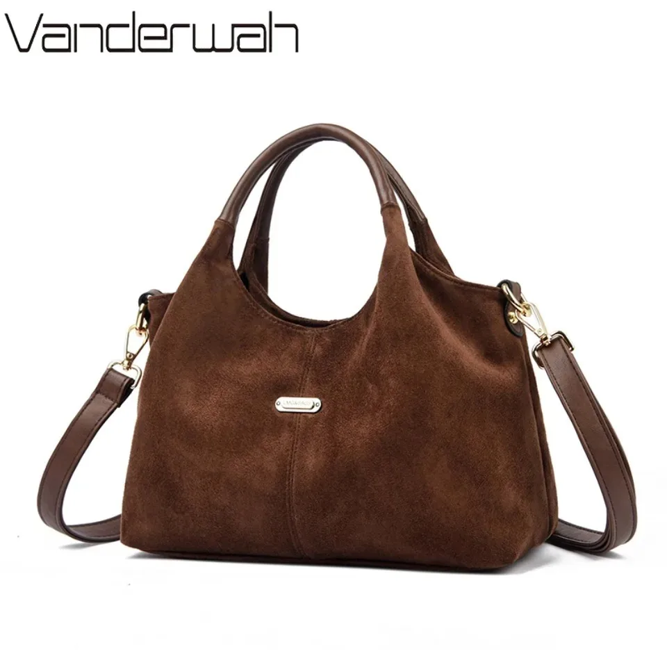 Genuine Brand Faux Suede Leather Handbags High Quality Women Bag Small Casual Female Messenger Shoulder Bag Ladies Crossbody Bag