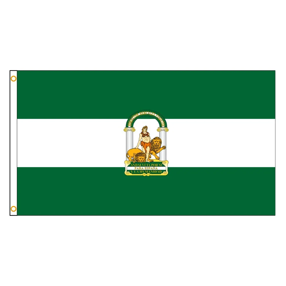 90x150cm 3x5ft  Andalusia Andalucia Spain Spanish Flag Polyester Banner