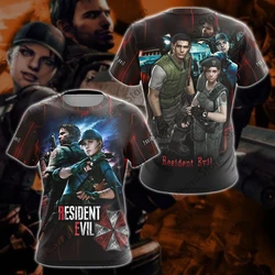 Game Resident Evil 3d Print T-shirt Men Women Fashion T-shirt Kids Hip Hop Top Tees Boy Tshirt Graphic T Shirt Men's Clothing