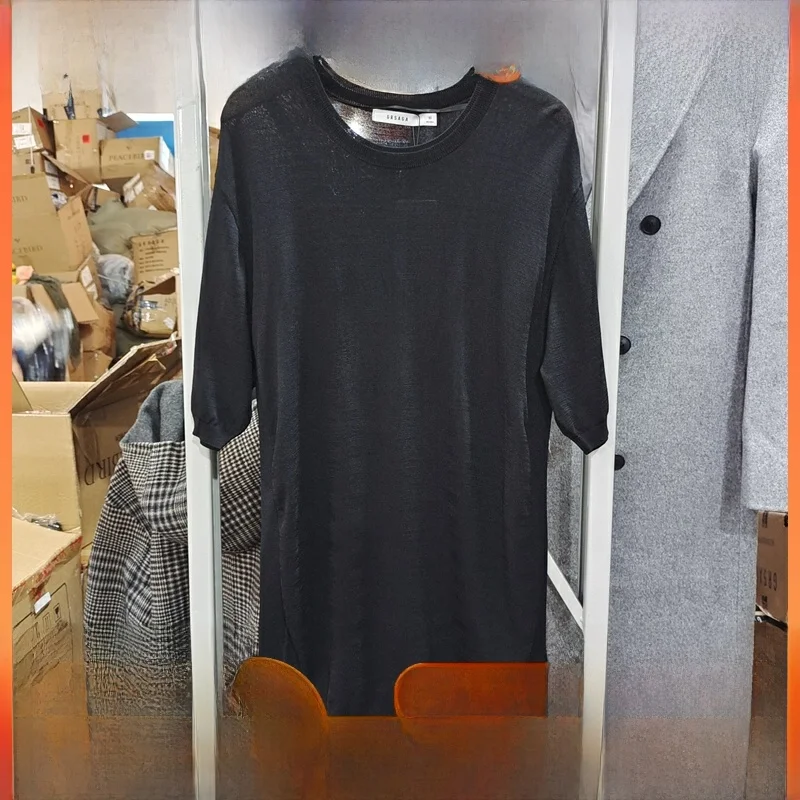 Silver Tai Men's ort Sve Knitted irt 202 New Lost Ancient Series Casual round Ne Summer Youth Vitali Sle