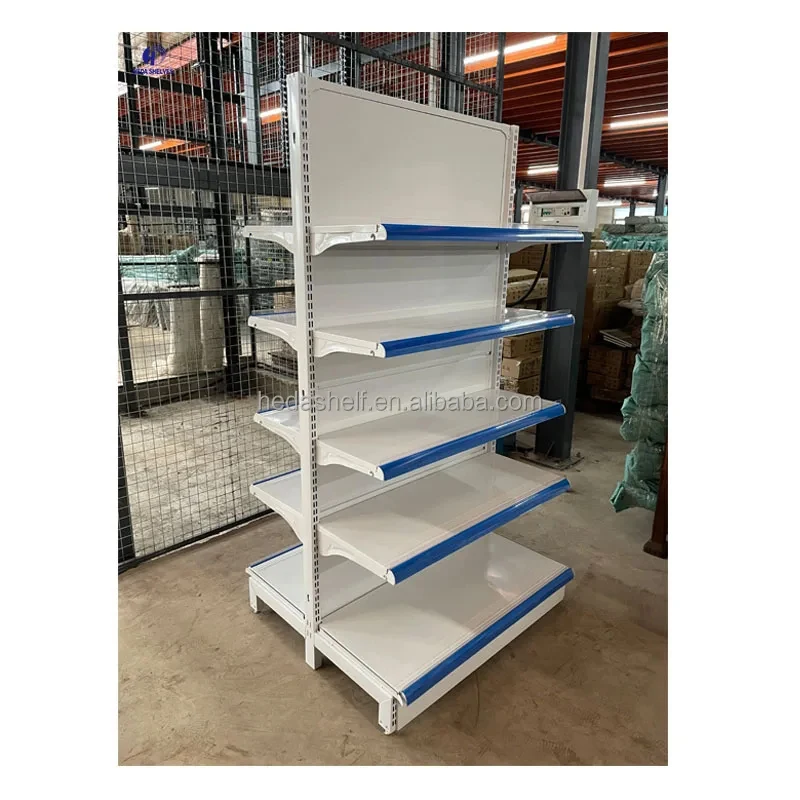 

custom.Supermarket Gondola Shelf Multi Layers Steel Retail Store Display Metal Supermarket Racks Shelves