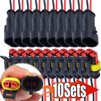 Cars Waterproof Connector Wire Electrical Connectors Cable Wires Connector Plug Super Seal for Trucks Motorcycles Accessories 2P