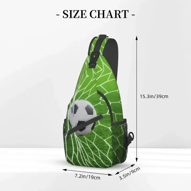 

Fashion Football Crossbody Chest Backpack Travel Hiking Daypack