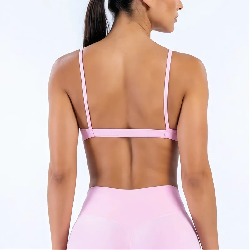 HISTELLO Impact Scoop Neck BH Damen Rückenfreier Fitness Gym Unterwäsche Nahtloser Workout Yoga BH Sexy Stoßfester Lauf-Sporttop – Detail 20
