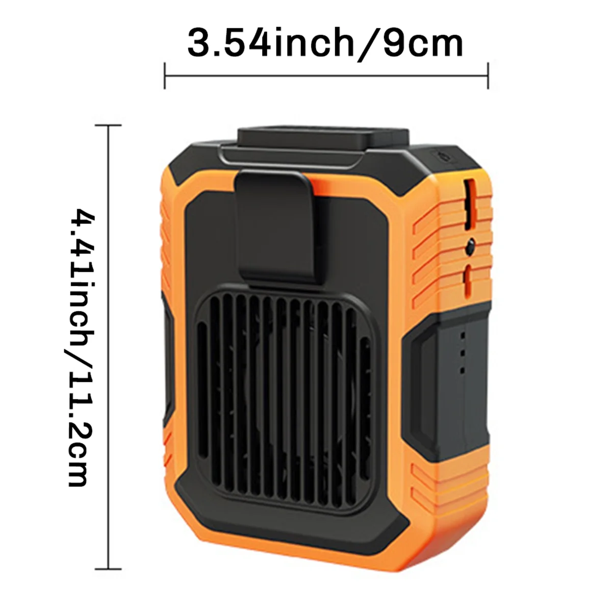 허리 매달려 팬 4000mAh 웨어러블 개인 팬 휴대용 미니 허리 팬 3 속도 USB 충전식 허리 클립 팬