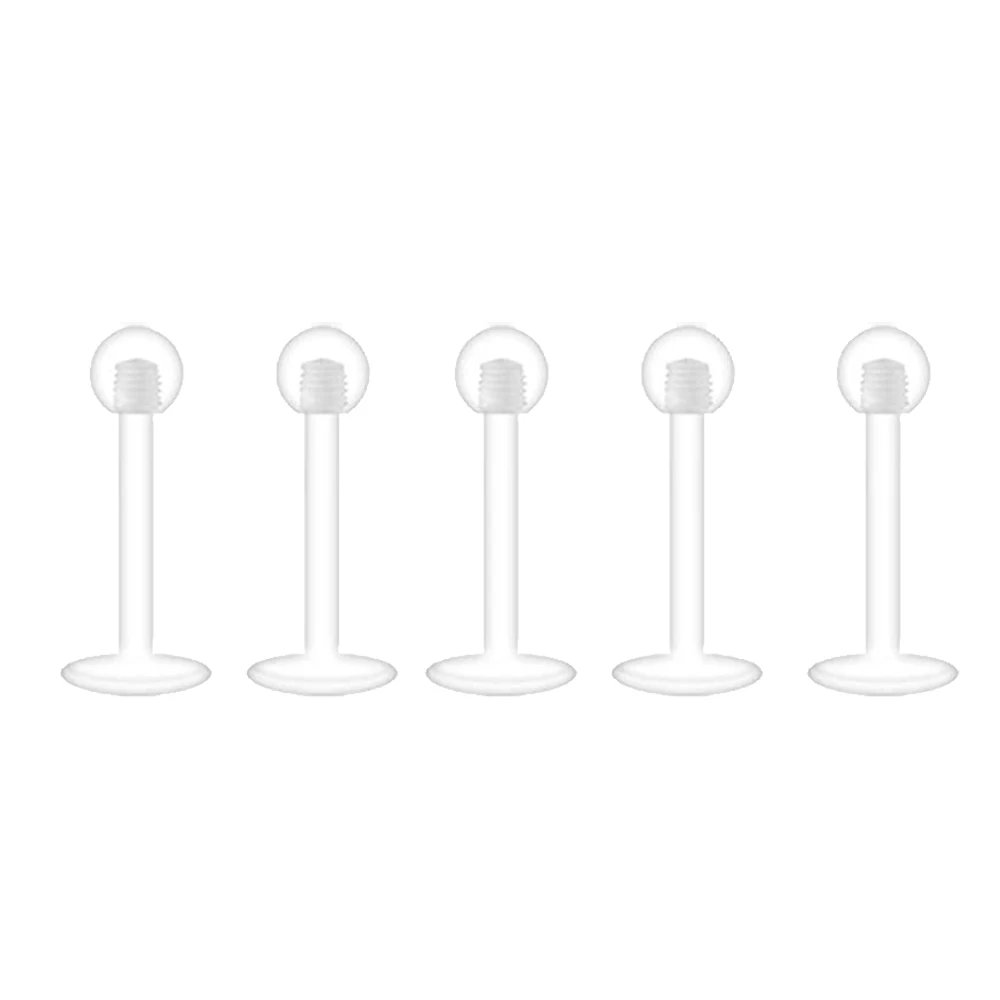 Clear Nose Ring Bioflex Stud Retainer