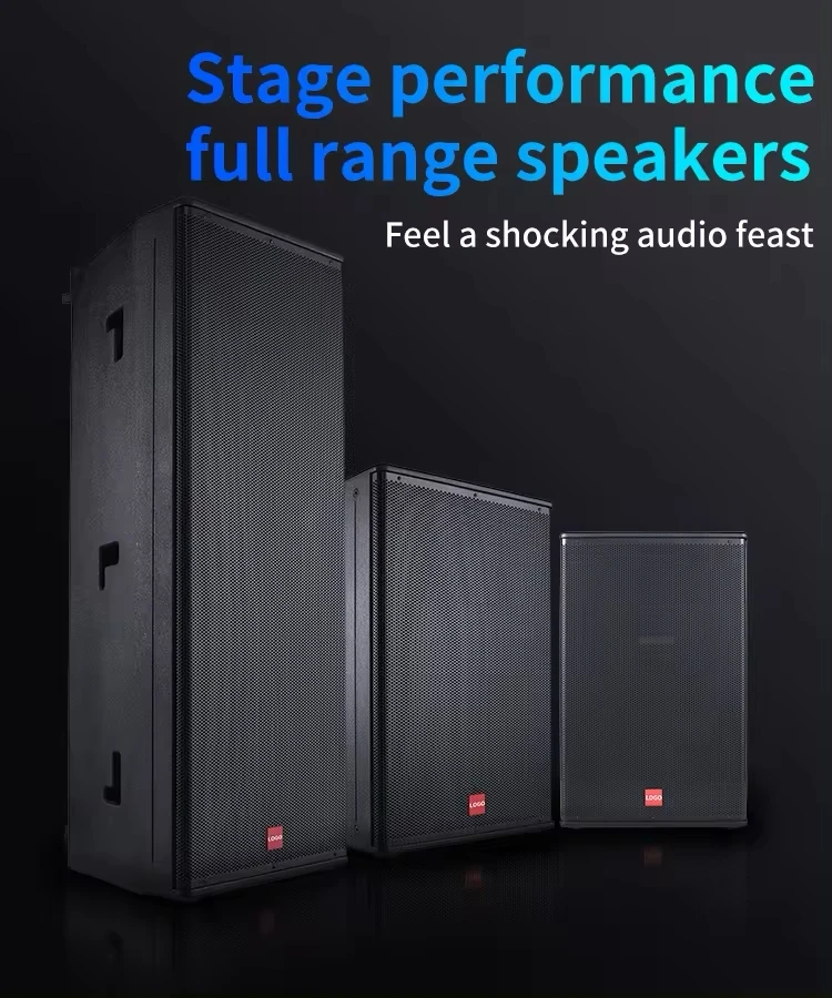 3 Way Dual 15 Inch Full Range Speaker 700w Sound System Outdoor Speaker GM-215