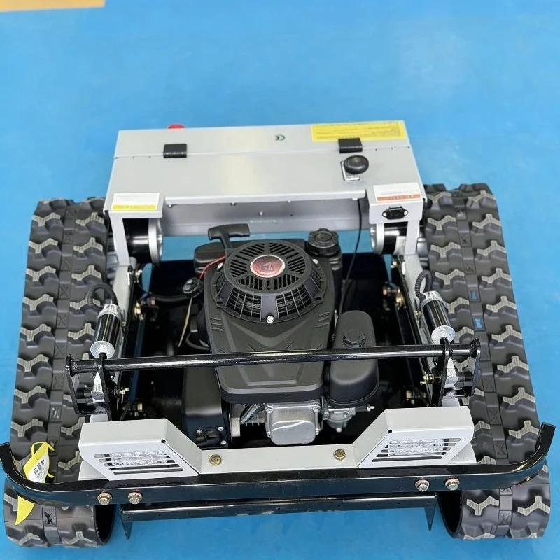 Compact Remote Control Crawler Mower with Lightweight Design for Residential Lawn Maintenance