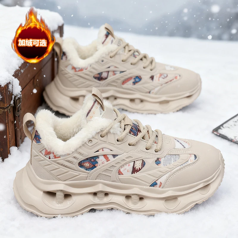 

Men Casual Cotton Shoes Men Shoes Breathable Men Sneakers 2025 New Male Comfortable Sneakers Leather Flat Footwear