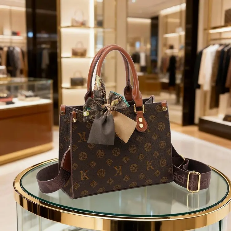 Chic Commuter Designer Diaper Bag For Women Luxury Leather Tote Elegant Crossbody Bag Stylish Solid Color